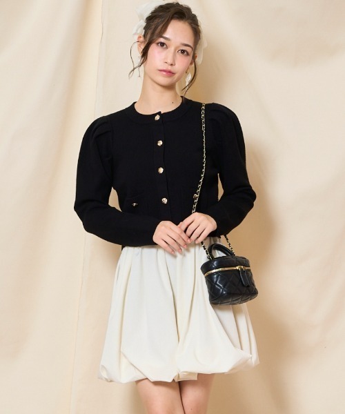 WILLSELECTION(ウィルセレクション)の「バルーンミニスカート(スカート・レディース・ブラック/オフホワイト/チャコールグレー/ピンク・FREE)」の2枚目の写真