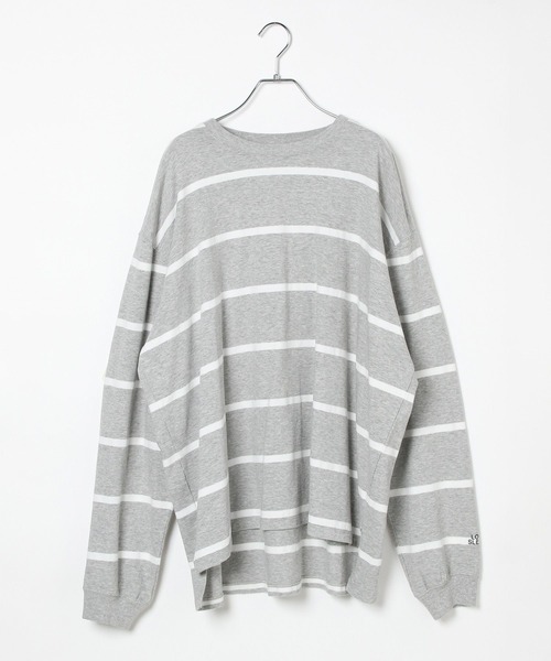 AMERICAN RAG CIE(アメリカンラグシー)の「【AMERICAN RAG CIE】90's ボーダーTEE(ユニセックス)(その他トップス・レディース・ライトグレー/ブラック・LARGE/MEDIUM)」の3枚目の写真