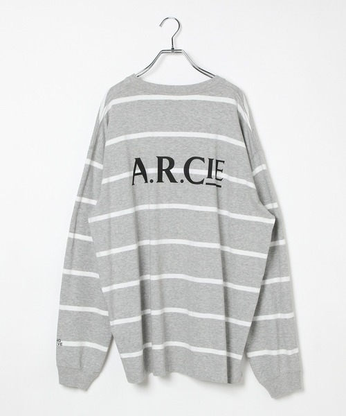 AMERICAN RAG CIE(アメリカンラグシー)の「【AMERICAN RAG CIE】90's ボーダーTEE(ユニセックス)(その他トップス・レディース・ライトグレー/ブラック・LARGE/MEDIUM)」の4枚目の写真