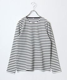 プレミアムコットンを使用した無地・ボーダー長袖Tシャツ/ロンT レディース