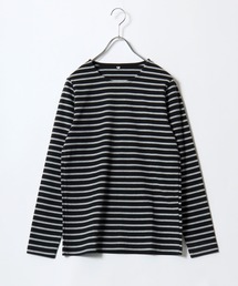 プレミアムコットンを使用した無地・ボーダー長袖Tシャツ/ロンT レディース