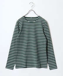 プレミアムコットンを使用した無地・ボーダー長袖Tシャツ/ロンT レディース
