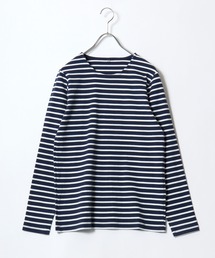 プレミアムコットンを使用した無地・ボーダー長袖Tシャツ/ロンT レディース