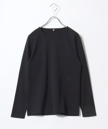 プレミアムコットンを使用した無地・ボーダー長袖Tシャツ/ロンT レディース