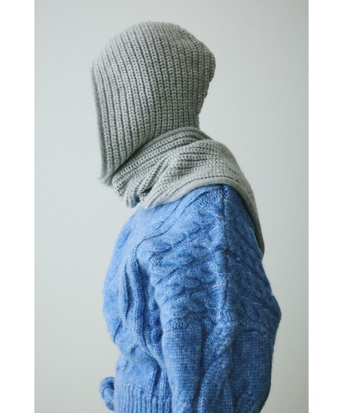Knit muffler cap ニットマフラーキャップ（マフラー）｜HeRIN.CYE