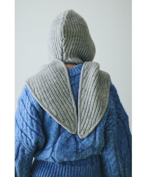 Knit muffler cap ニットマフラーキャップ（マフラー）｜HeRIN.CYE