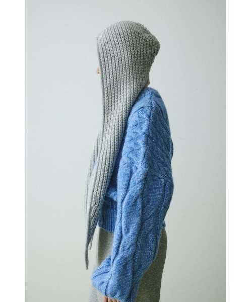 Knit muffler cap ニットマフラーキャップ（マフラー）｜HeRIN.CYE