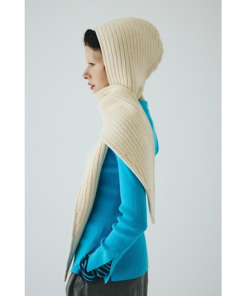 Knit muffler cap ニットマフラーキャップ（マフラー）｜HeRIN.CYE
