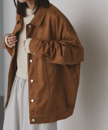 ad thie（アドティエ）の「オーバーシルエット スエードジャケット（ブルゾン）」