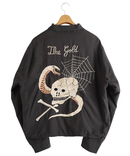 GOLD（ゴールド）の「東洋エンタープライズ GOLD / ゴールド：SKULL JACKET AGED MODEL：25B-GL15727[MUS]（ミリタリージャケット・メンズ・ブラック・M/L）」の2枚目の写真