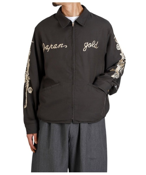 GOLD（ゴールド）の「東洋エンタープライズ GOLD / ゴールド：SKULL JACKET AGED MODEL：25B-GL15727[MUS]（ミリタリージャケット・メンズ・ブラック・M/L）」の13枚目の写真