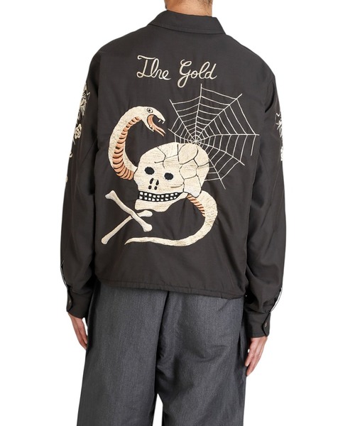 GOLD（ゴールド）の「東洋エンタープライズ GOLD / ゴールド：SKULL JACKET AGED MODEL：25B-GL15727[MUS]（ミリタリージャケット・メンズ・ブラック・M/L）」の15枚目の写真