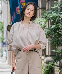 LAUTREAMONT（ロートレアモン）の「後染めボイルシアーフリルブラウス≪洗濯機で洗える≫（シャツ/ブラウス・レディース）」