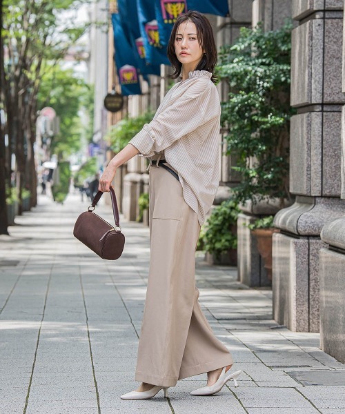 セール】後染めボイルシアーフリルブラウス≪洗濯機で洗える≫（シャツ