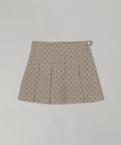 セール】GANNI Flock Check Suiting Mini Skirt W0669（スカート