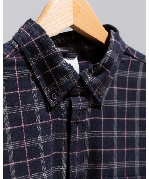 ELEMENT（エレメント）の「ELEMENT メンズ BUTTON DOWN REGULAR FLANNEL 長袖シャツ 【2025年秋冬モデル】 @autumn/エレメントボタンダウン長袖シャツ（シャツ/ブラウス・メンズ・ブラウン系その他/ブルー系その他・LARGE/X-LARGE/MEDIUM）」の7枚目の写真