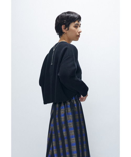 1er Arrondissement（プルミエアロンディスモン）の「ボックスショートニットプルオーバー（ニット/セーター・レディース・オフホワイト/レッド/ブラック系その他3・FREE）」の13枚目の写真