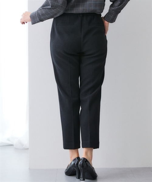 7days Life Styling(セブンデイズライフスタイリング)の「【選べる2タイプ】ウール調ふんわりジャージーパンツ (テーパード/ワイド)(スラックス・レディース・チャコールグレー/グレー系/ブラック/ブラック系・S/M/L/LL/3L/4L/5L/6L)」の13枚目の写真