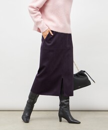 NOLLEY’S | ウォッシャブルストレッチスエード切替タイトスカート(スカート)