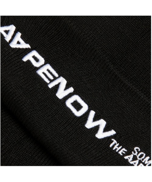 AAPE BY A BATHING APE（エーエイプバイアベイシングエイプ）の「AAPE NOW KNIT CAP（ニットキャップ/ビーニー・メンズ・アイボリー/ブラック/ピンク系その他7/ライトグリーン・FREE）」の9枚目の写真