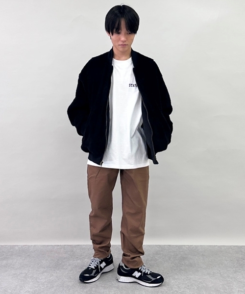 GLAZOS（グラソス）の「綿ポリストレッチツイル・スリムパンツ（その他パンツ・キッズ・ネイビー/ブラウン/カーキ/ブラック・M/LL/L/S）」の15枚目の写真