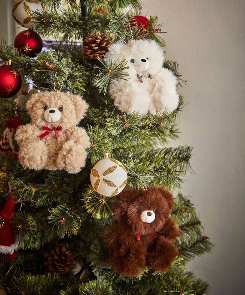 studio CLIP（スタディオクリップ）の「ソフトファーベア [CHRISTMAS 2025]（インテリア雑貨・レディース・ホワイト/ブラウン・FREE）」の14枚目の写真