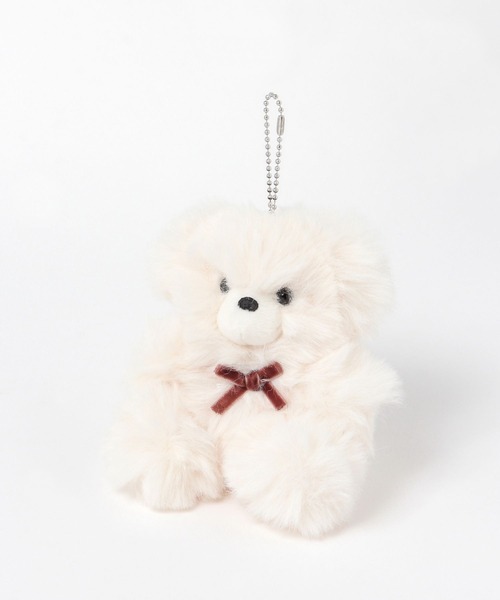 studio CLIP（スタディオクリップ）の「ソフトファーベア [CHRISTMAS 2025]（インテリア雑貨・レディース・ホワイト/ブラウン・FREE）」の7枚目の写真