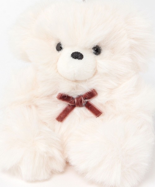 studio CLIP（スタディオクリップ）の「ソフトファーベア [CHRISTMAS 2025]（インテリア雑貨・レディース・ホワイト/ブラウン・FREE）」の5枚目の写真