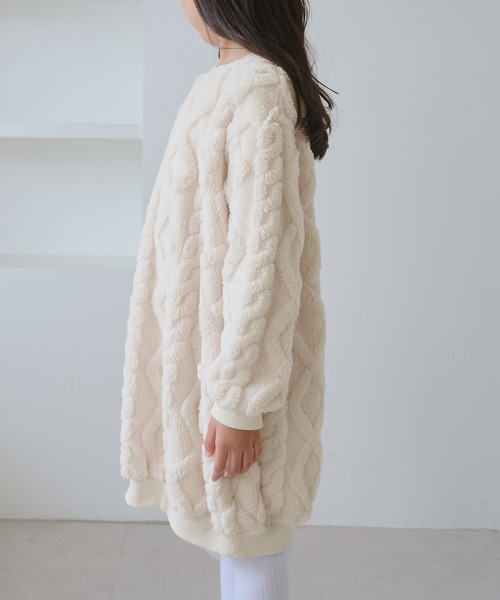 ROPE' PICNIC(ロペピクニック)の「【KIDS/キッズ】ケーブルボアワンピース(ワンピース・キッズ・ブラウン/キナリ・120/130/140/150)」の12枚目の写真