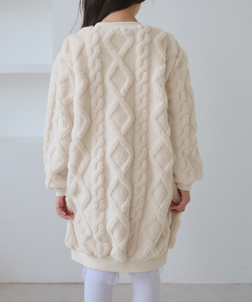 ROPE' PICNIC(ロペピクニック)の「【KIDS/キッズ】ケーブルボアワンピース(ワンピース・キッズ・ブラウン/キナリ・120/130/140/150)」の13枚目の写真