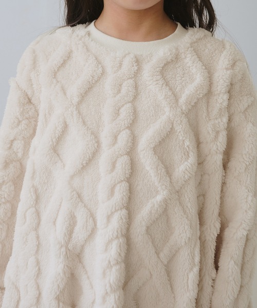 ROPE' PICNIC(ロペピクニック)の「【KIDS/キッズ】ケーブルボアワンピース(ワンピース・キッズ・ブラウン/キナリ・120/130/140/150)」の14枚目の写真