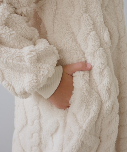ROPE' PICNIC(ロペピクニック)の「【KIDS/キッズ】ケーブルボアワンピース(ワンピース・キッズ・ブラウン/キナリ・120/130/140/150)」の15枚目の写真