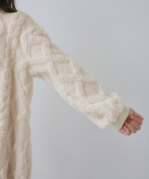 ROPE' PICNIC(ロペピクニック)の「【KIDS/キッズ】ケーブルボアワンピース(ワンピース・キッズ・ブラウン/キナリ・120/130/140/150)」の16枚目の写真