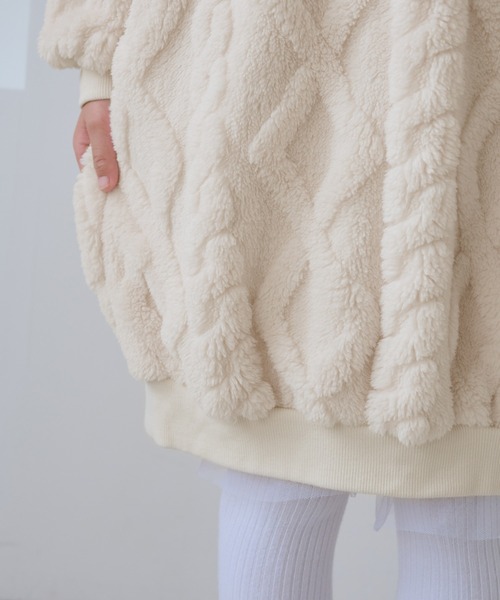 ROPE' PICNIC(ロペピクニック)の「【KIDS/キッズ】ケーブルボアワンピース(ワンピース・キッズ・ブラウン/キナリ・120/130/140/150)」の17枚目の写真