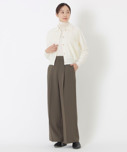 S.ESSENTIALS(エスエッセンシャルズ)の「【ウォッシャブルシルク】タートルネック(ニット/セーター・レディース・ブラック/オフホワイト/レッド系その他・38)」の7枚目の写真