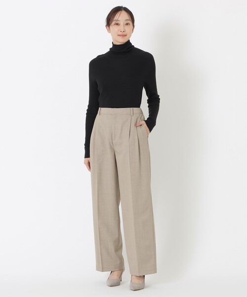 S.ESSENTIALS(エスエッセンシャルズ)の「【ウォッシャブルシルク】タートルネック(ニット/セーター・レディース・ブラック/オフホワイト/レッド系その他・38)」の8枚目の写真