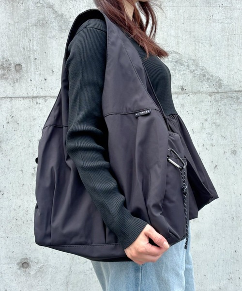 merrylatte（メリーラテ）の「ナイロン トート バッグ【Muller Rossi】（トートバッグ・レディース・ブラック・FREE）」の2枚目の写真