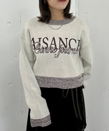 ロゴJQショートニットプルオーバー
