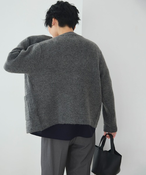 CROSS FUNCTION（クロスファンクション）の「《抗菌防臭》サマ美え 金釦ニットジャケット【CROSS FUNCTION/クロスファンクション】（カーディガン/ボレロ・レディース・ブラック/チャコールグレー・L/M/LL）」の16枚目の写真