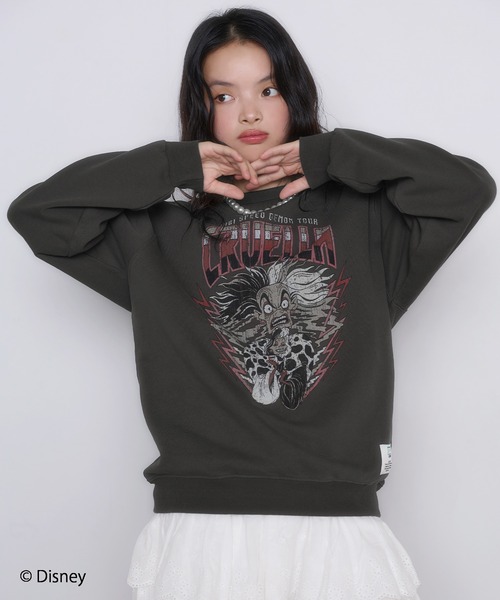Disney(ディズニー)の「"Disney Villains " Villains/ヴィランズ 別注ルーズシルエットヴィンテージ加工スウェット【UNISEX】(スウェット・レディース・ブラック系1/ブラック系4/ブラック系2/ブラック系3・L/M)」の15枚目の写真
