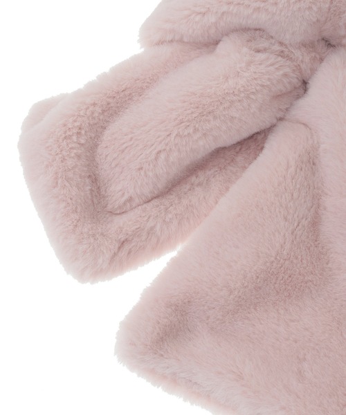 パールリボン付きファーティペット（マフラー）｜Maison de FLEUR