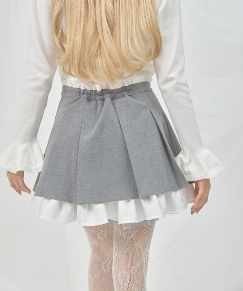 FickleBebe(フィクルベベ)の「レイヤードプリーツスカート(スカート・レディース・ブラック/グレー・0/1)」の18枚目の写真