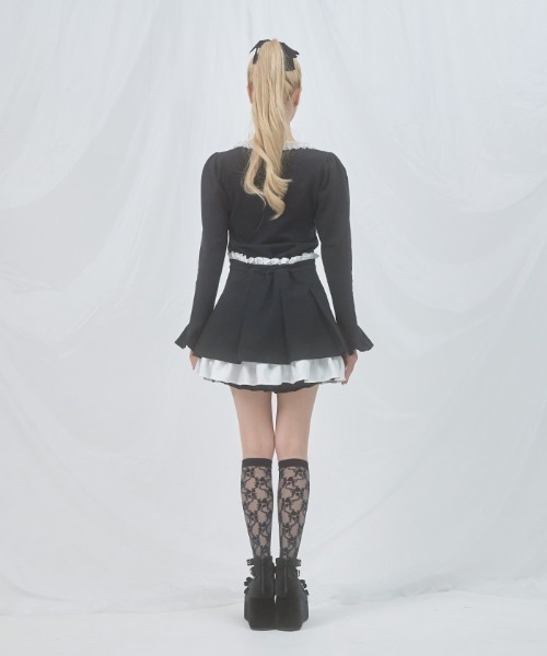 FickleBebe(フィクルベベ)の「レイヤードプリーツスカート(スカート・レディース・ブラック/グレー・0/1)」の22枚目の写真