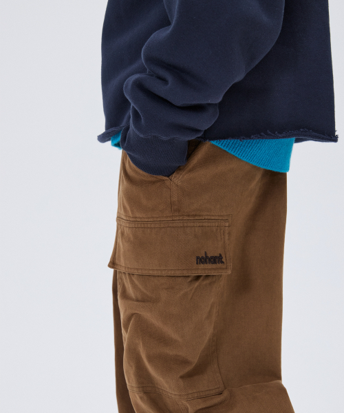 NOHANT(ノアン)の「LONELY/LOVELY FLUFF CUT OFF HOODIE NAVY(パーカー・メンズ・ネイビー・SMALL/MEDIUM/LARGE)」の5枚目の写真