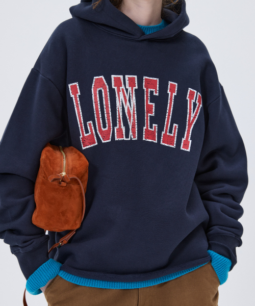 NOHANT(ノアン)の「LONELY/LOVELY FLUFF CUT OFF HOODIE NAVY(パーカー・メンズ・ネイビー・SMALL/MEDIUM/LARGE)」の8枚目の写真