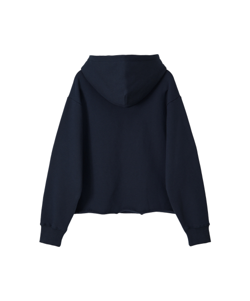 NOHANT(ノアン)の「LONELY/LOVELY FLUFF CUT OFF HOODIE NAVY(パーカー・メンズ・ネイビー・SMALL/MEDIUM/LARGE)」の10枚目の写真
