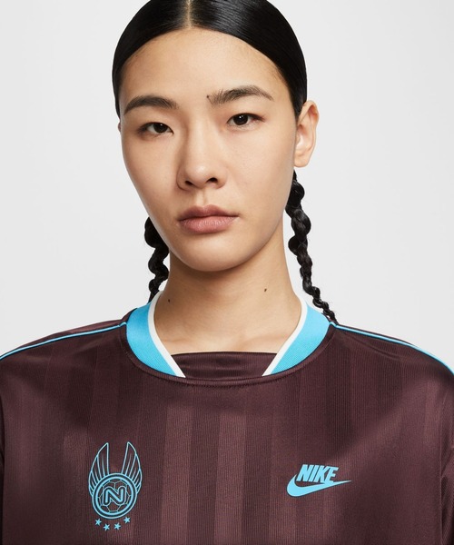 NIKE（ナイキ）の「ナイキ NIKE ナイキ  NSW ジャージー L/S トップ（ジャージ・レディース・ピンク/バーガンディー・M/L）」の6枚目の写真