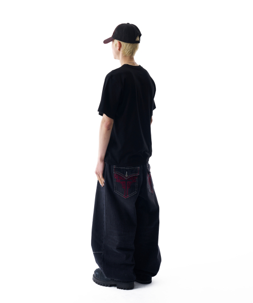 AAKAM（アーカム）の「CROS2 Printed Half Top (Black)（Tシャツ/カットソー・レディース・その他・1/2）」の9枚目の写真