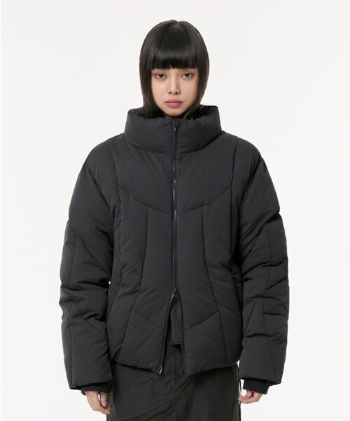 32.Division Puffer Padded Jacket (FL-043_Black)（ダウンジャケット