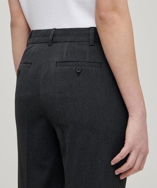 MUSINSA STANDARD WOMAN（ムシンサスタンダードウーマン）の「レディーススリムストレート隠しバンディングスラックス[チャコールグレー]（スラックス・レディース・その他・30/31/24/25/26/27/28/29/34/32）」の7枚目の写真